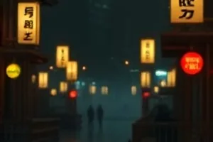 夜行电车终点站影片封面：雨夜电车轨道与站台指示灯
